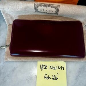 Gucci zip around bamboo wallet new 2025 collection